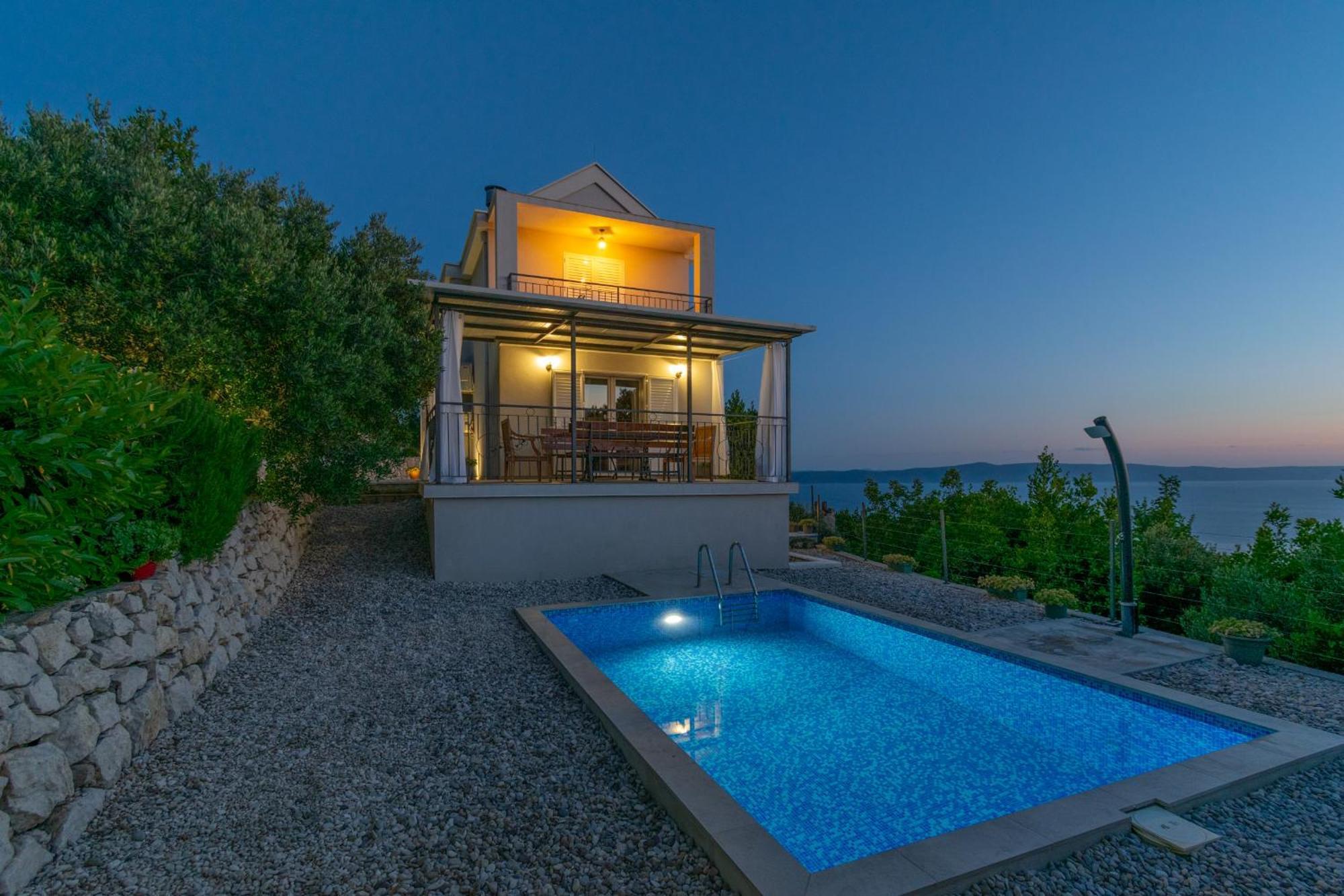 Villa With Sea View Podgora Exteriér fotografie
